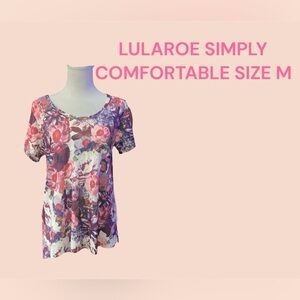 LULAROE SIMPLY COMFORTABLE TOP SIZE MEDIUM GENTLY WORN